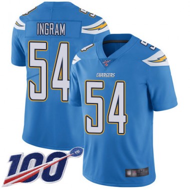 Los Angeles Chargers NFL Football Melvin Ingram Electric Blue Jersey Men Limited #54 Alternate 100th Season Vapor Untouchable